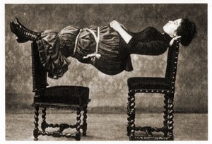 woman levitating, c.1890 